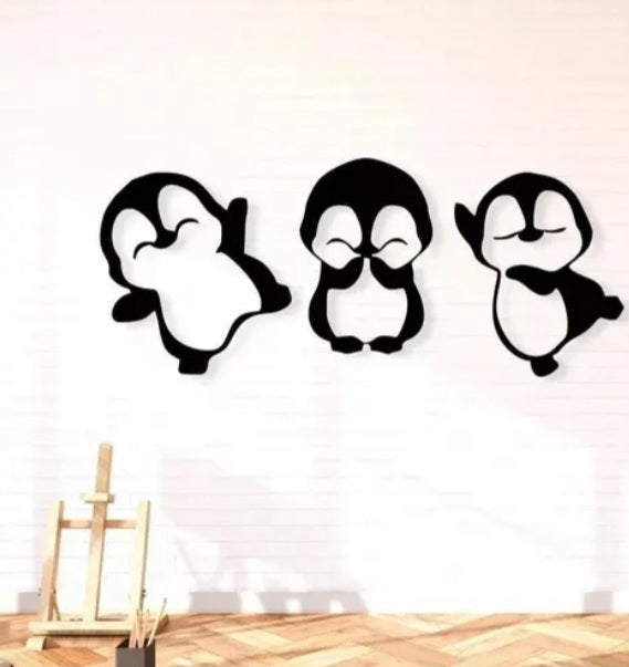 Cute Penguins wall art/Wall decor/home decor/ kidsroom